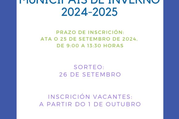 ESCOLAS DEPORTIVAS MUNICIPAIS INVERNO 2024-25