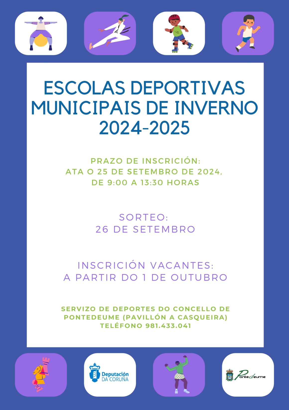 Listaxe admitidas/os Escolas Deportivas de inverno 2024-25