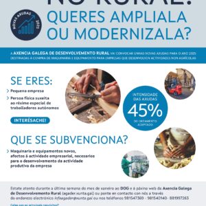 Ampliación y modernización de pequeñas empresas que desarrollan actividades no agrarias.